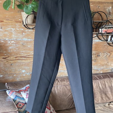 Pantalon en tissu noir ZARA