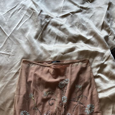 sequin midi skirt