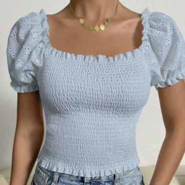 Damen Top mit quadratischem Ausschnitt