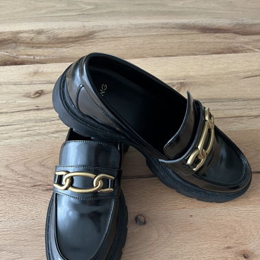 Mango Loafer Gr. 38 Kette Herbst Trendschuhe