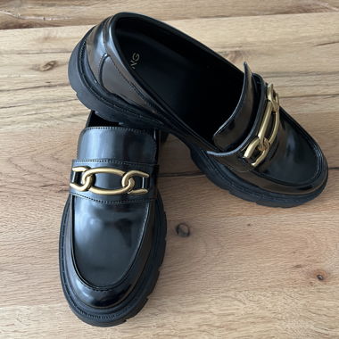 Mango Loafer Gr. 38 Kette Herbst Trendschuhe