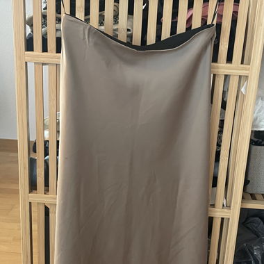 Brown Satin Skirt