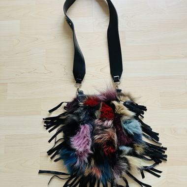 Vintage Real fur & leather bag 