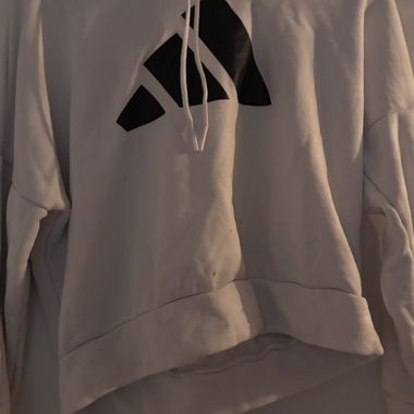 Felpa bianca con logo