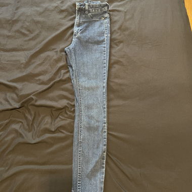 Skinny jeans bleu