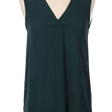 Dark green sleeveless top 