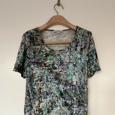 Cotton T-Shirt with Sequin Print – Size M-L