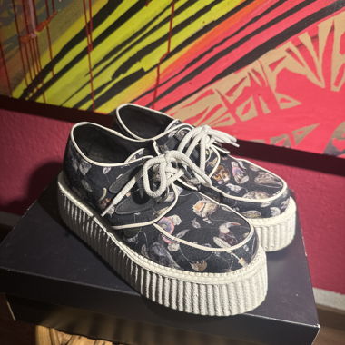 Sneakers plateforme avec motif