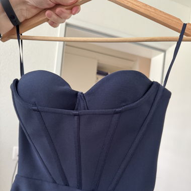 Kleid dunkelblau midi