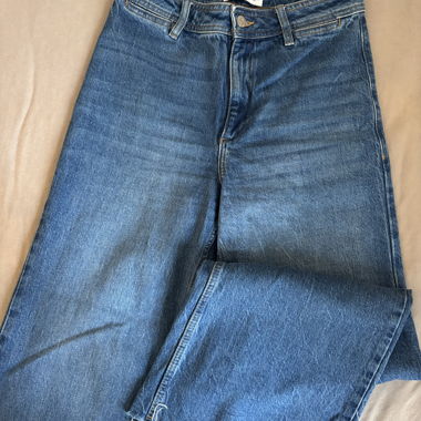 Mango weite High-Waist Jeans, Gr. 36