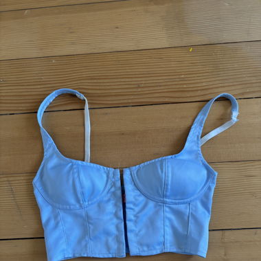 Crop top blau