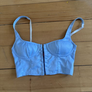 Crop top blau