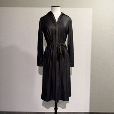 YAYA Hemdblusenkleid Kunstleder