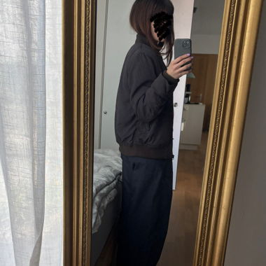 Acne Studios dark brown bomber jacket