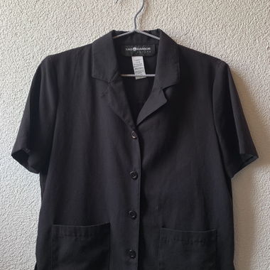 Camicia nera a maniche corte Sag Harbor