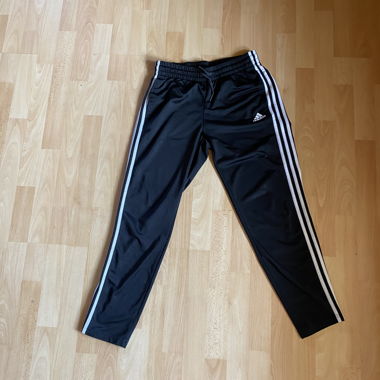 Adidas black and white jogging