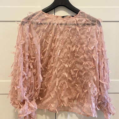 Haut Zara transparent rose