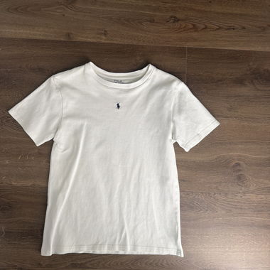T-Shirt Polo bianco con logo