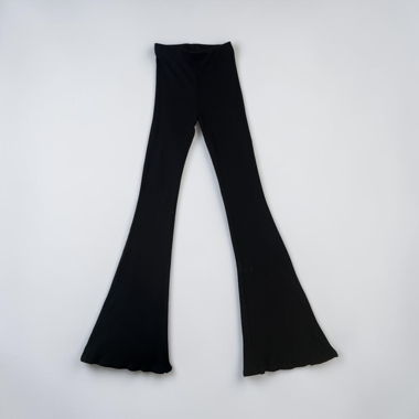 Schwarze Flared Leggings