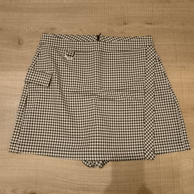 Jupe-short en tissu à imprimé 