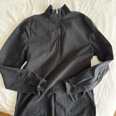 COS black half-zip jacket