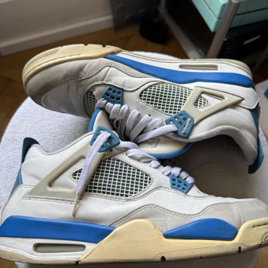 Nike Air Jordan 4 Blau/Weiss EU 46