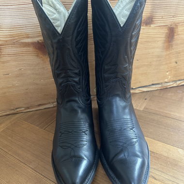 Stivali cowboy neri in pelle - Santiags