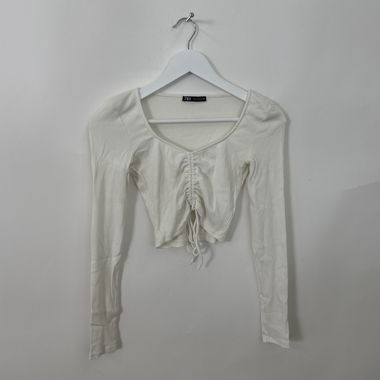 Zara Geripptes Cropped-Top