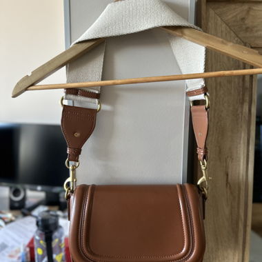 ZARA Umhängetasche aus braunem Leder