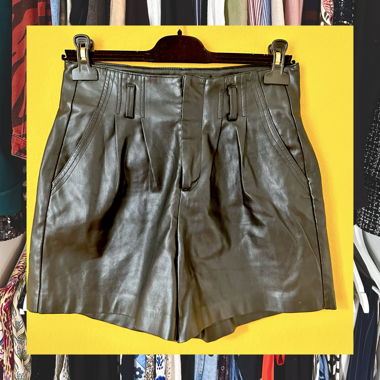 Faux-leather Shorts size S