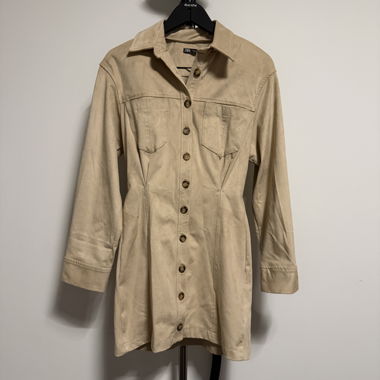 Beige ZARA shirt dress - size S
