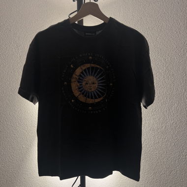 Black graphic T-shirt