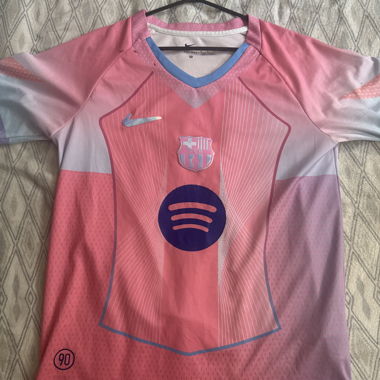 FC Barcelona Nike pink football jersey