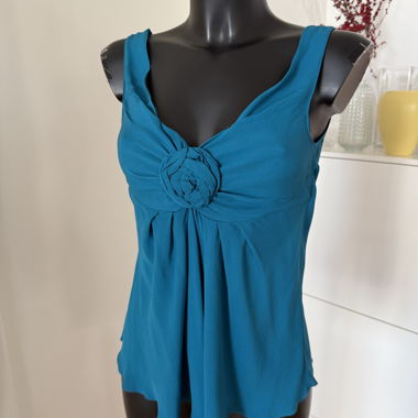 Moschino teal tank top