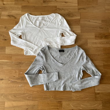 2er Set Ribbed Longsleeves