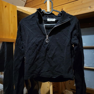 Rework Cropped Long Sleeve Shirt
