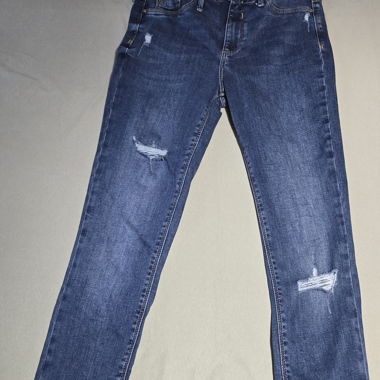 Jeans skinny strappati