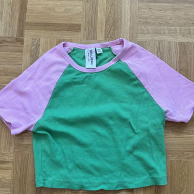 Crop Top T-shirt green/pink