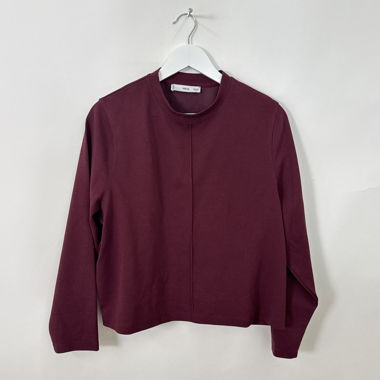 MNG bordeauxroter Langarmshirt