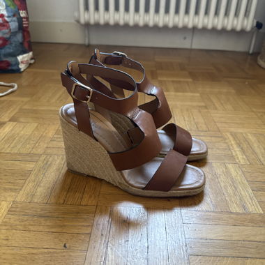 Brown Wedge Sandals