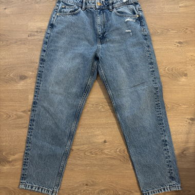 Jeans mom vita alta azzurro chiaro