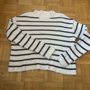 Pull blanc et noir Zara 13-14ans 