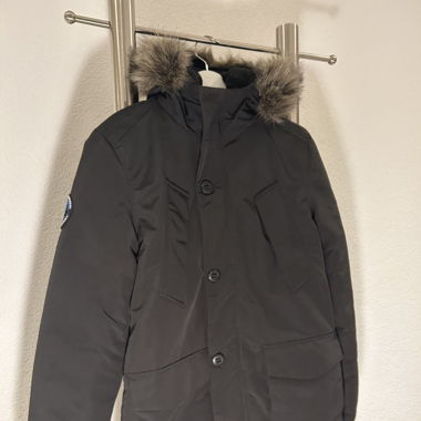 Superdry Winterjacke schwarz in Grösse S