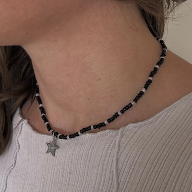 Collana di perle « sammade » con ciondolo a stella