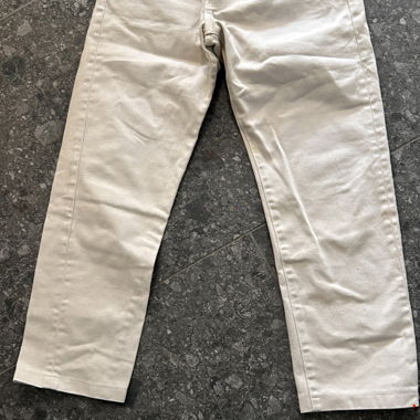 Jeans beige vintage taille droite