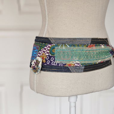 Patchwork Gürtel Festival Whimsigoth Boho