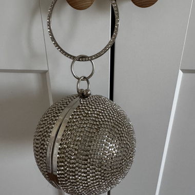 Borsa da sera/evento a sfera di strass