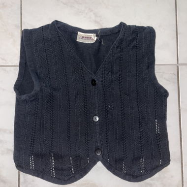 Strickweste dunkelblau