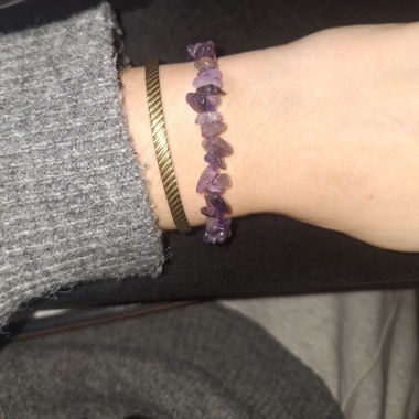 Amethyst-style bracelet