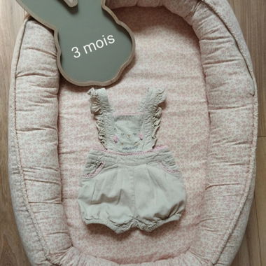 Combishort bébé 3 mois lapin